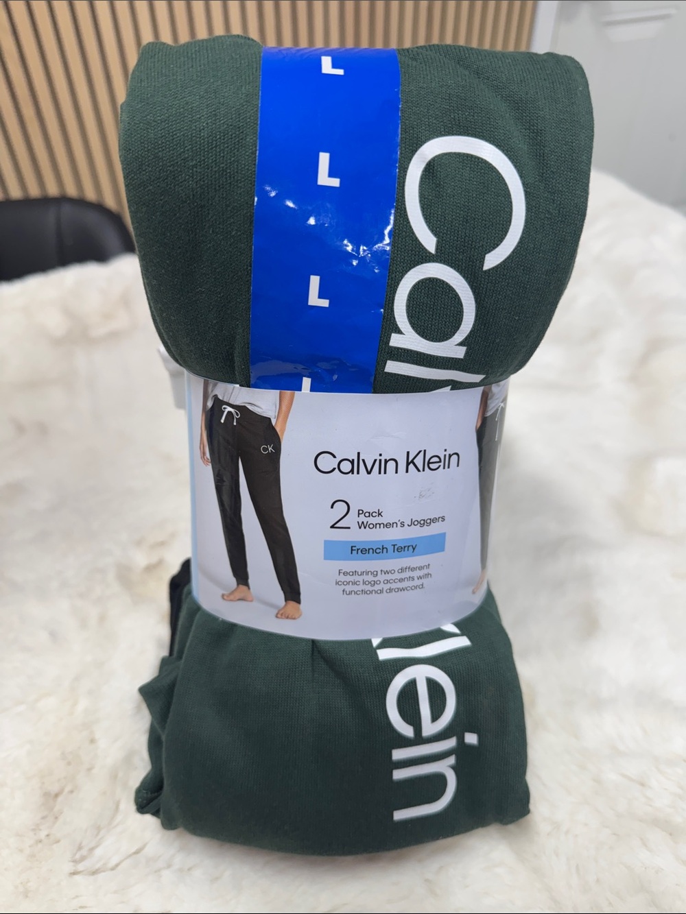 Calvin Klein Women's Joggers - Forest Green with White Logo